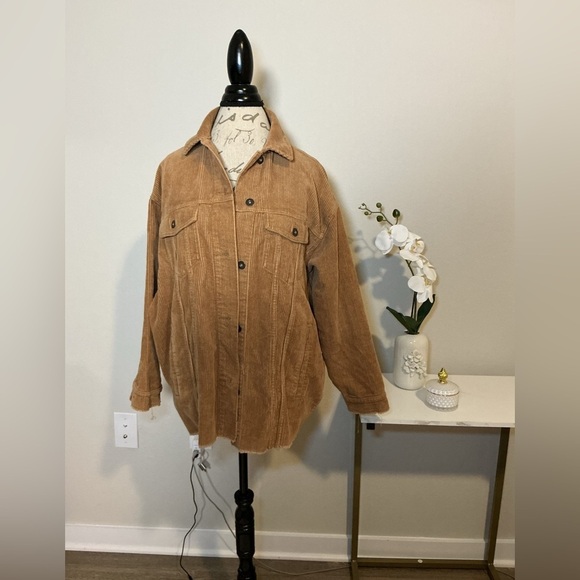 Zara Jackets & Blazers - Zara Women's Tan Corduroy Jacket